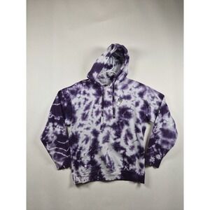 40s & Shorties Purple Tie Dye Hoodie Double Cup Lean Embroidered Mens Size M